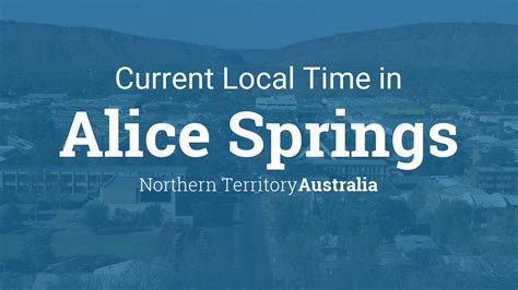 time in alice springs now